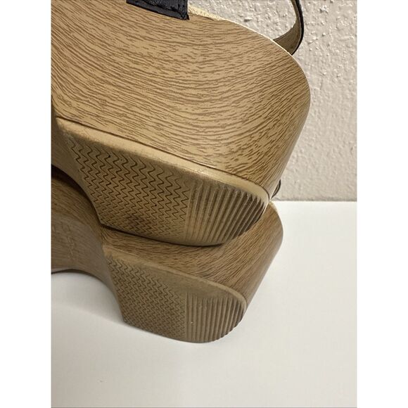 Dansko Season Sandals Ankle Strap Slingback Black Leather Womens EU 42 11.5 12 - Picture 10 of 11